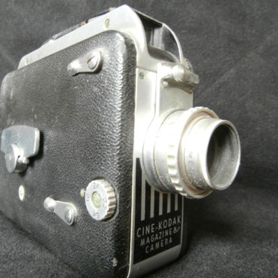 The movie camera that captured our home movies.