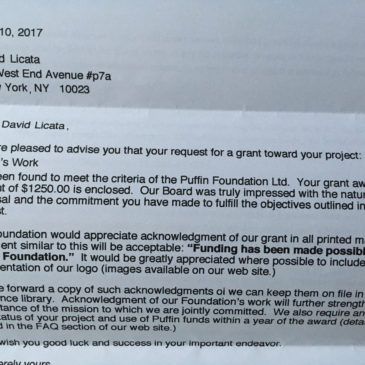 Thank You, Puffin Foundation!